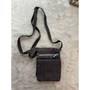 Kipling Eldorado Mini Crossbody Bag Dark Brown Unisex Adjustable Strap